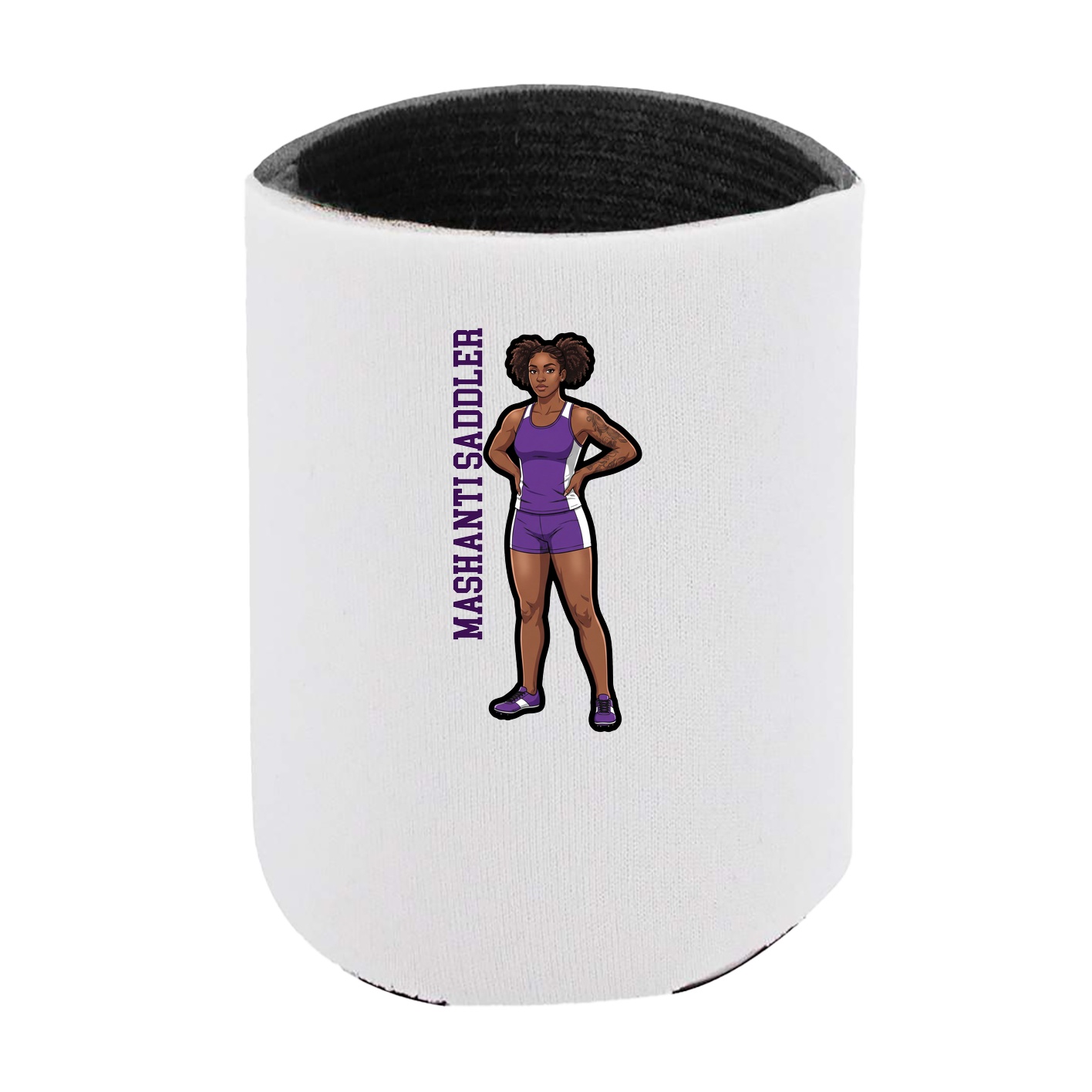 Can Holder — Name Vertical in White