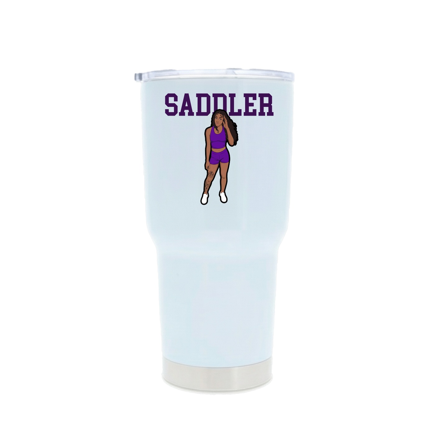 30oz Stainless Steel Tumbler — Shirsey in White