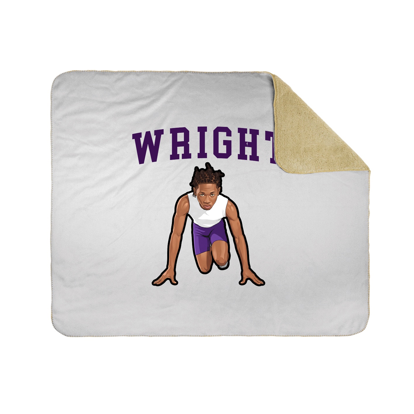 Throw Blanket — Shirsey in White