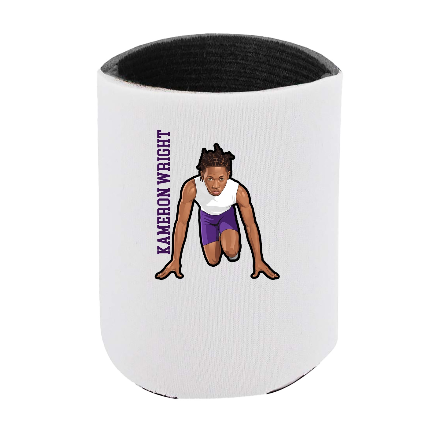 Can Holder — Name Vertical in White
