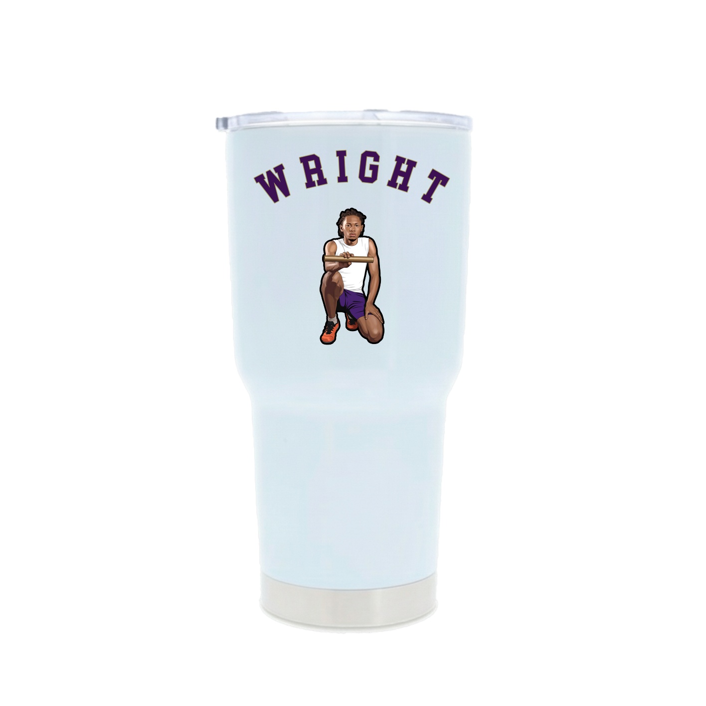 30oz Stainless Steel Tumbler — Shirsey Arch in White