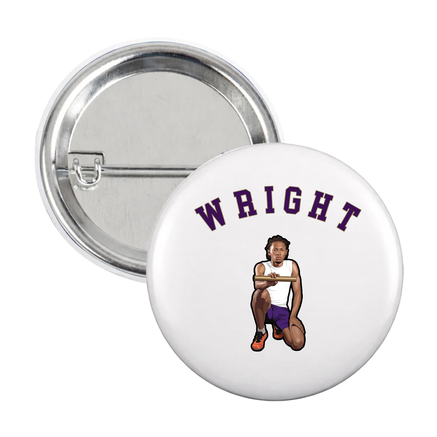 Game Day Button — Shirsey Arch in White