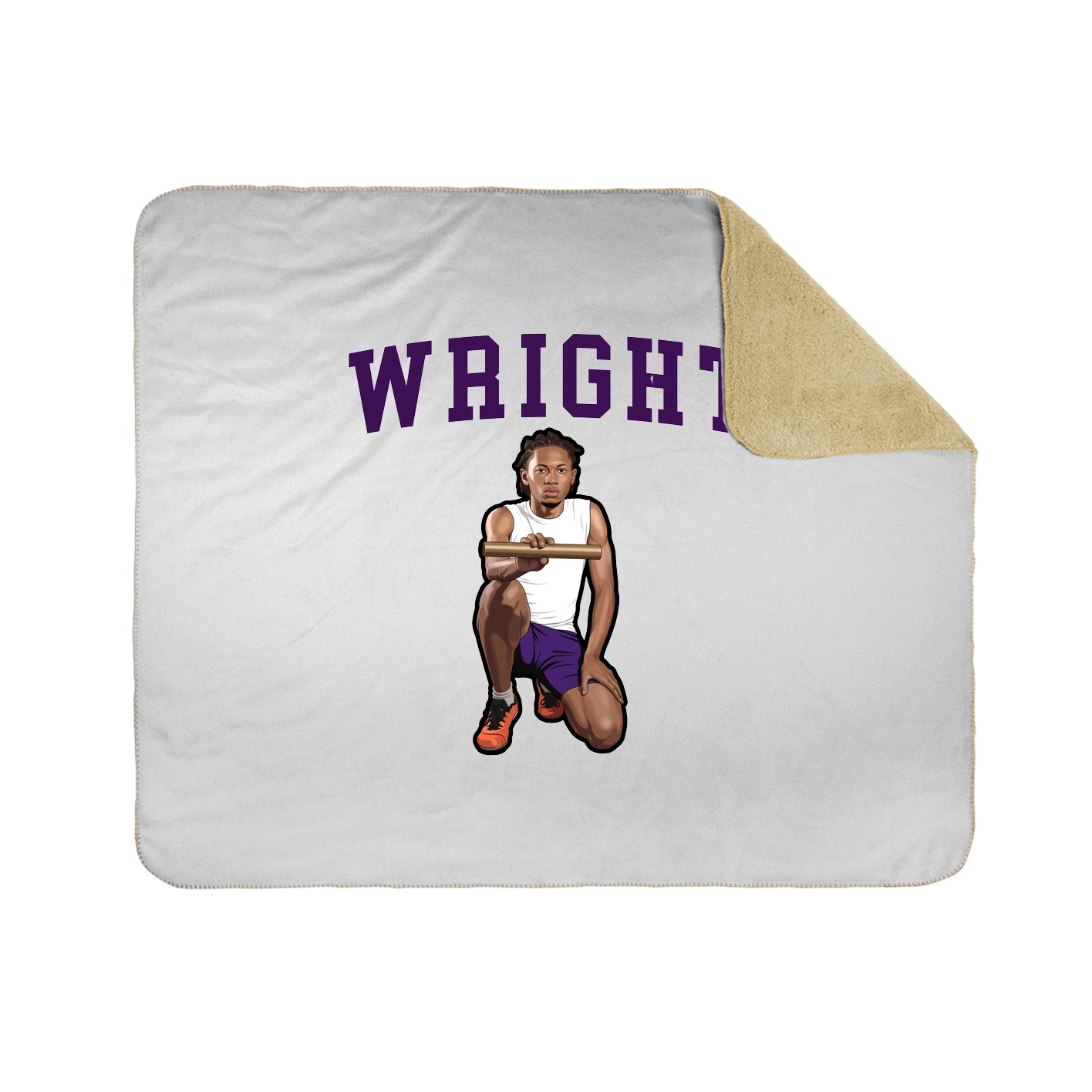 Throw Blanket — Shirsey in White