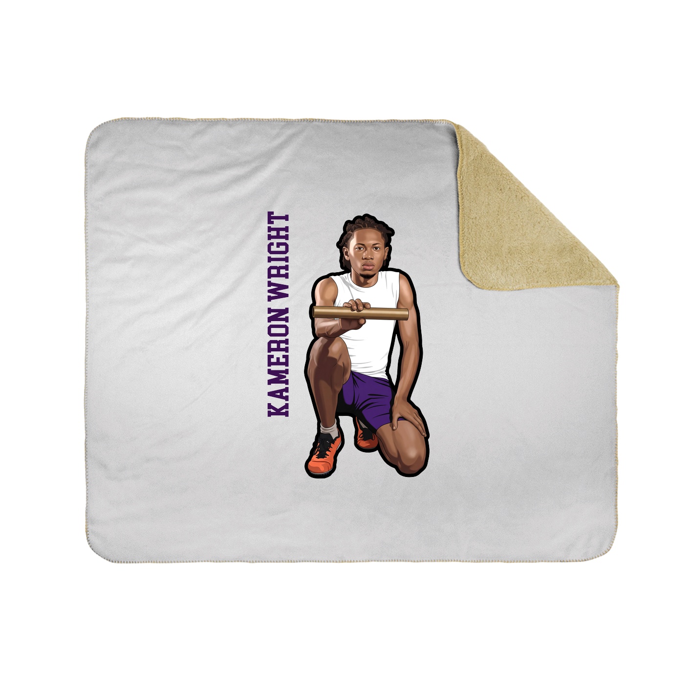 50x60 Sherpa Lined Throw Blanket