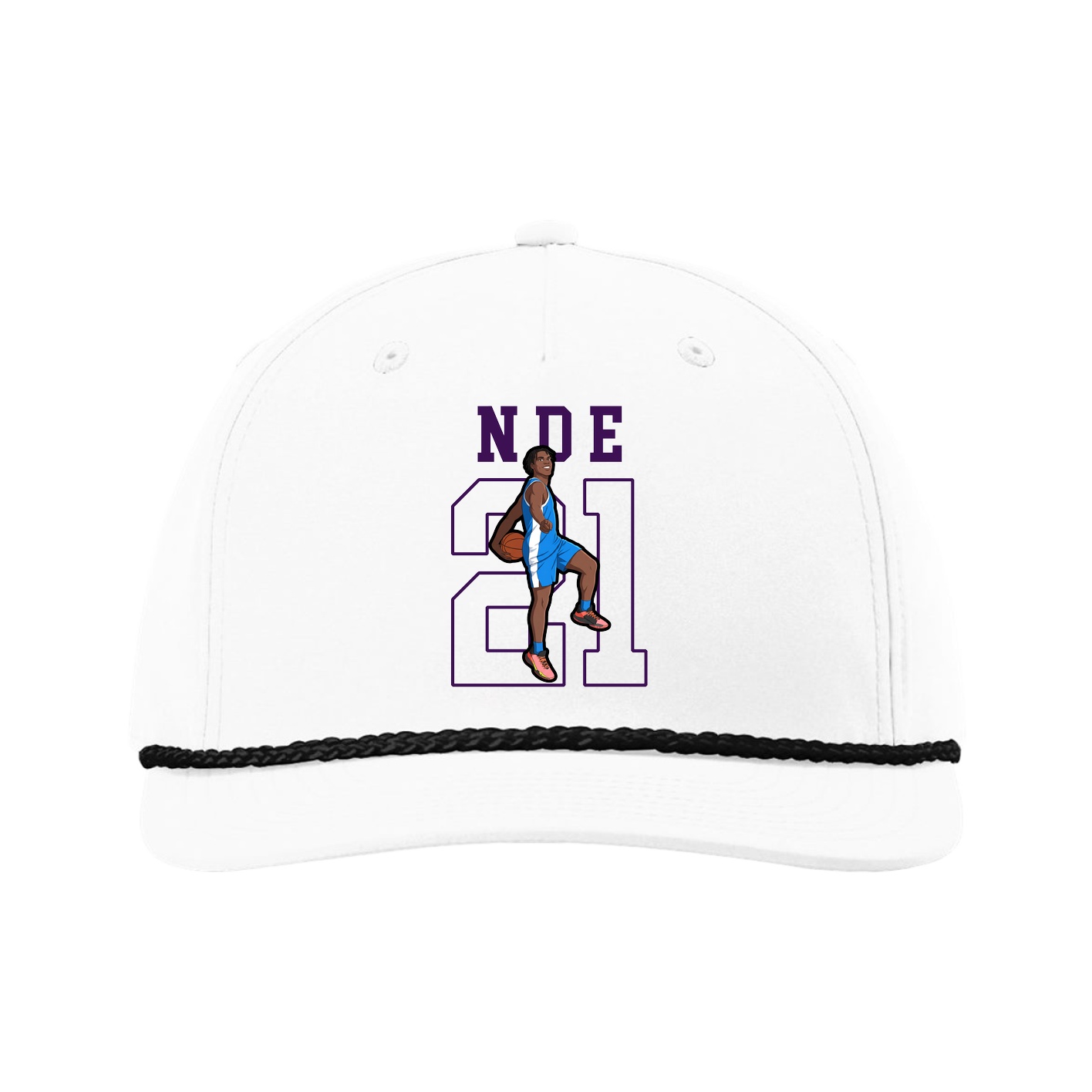 Five-Panel Classic Rope Cap — Shirsey in White