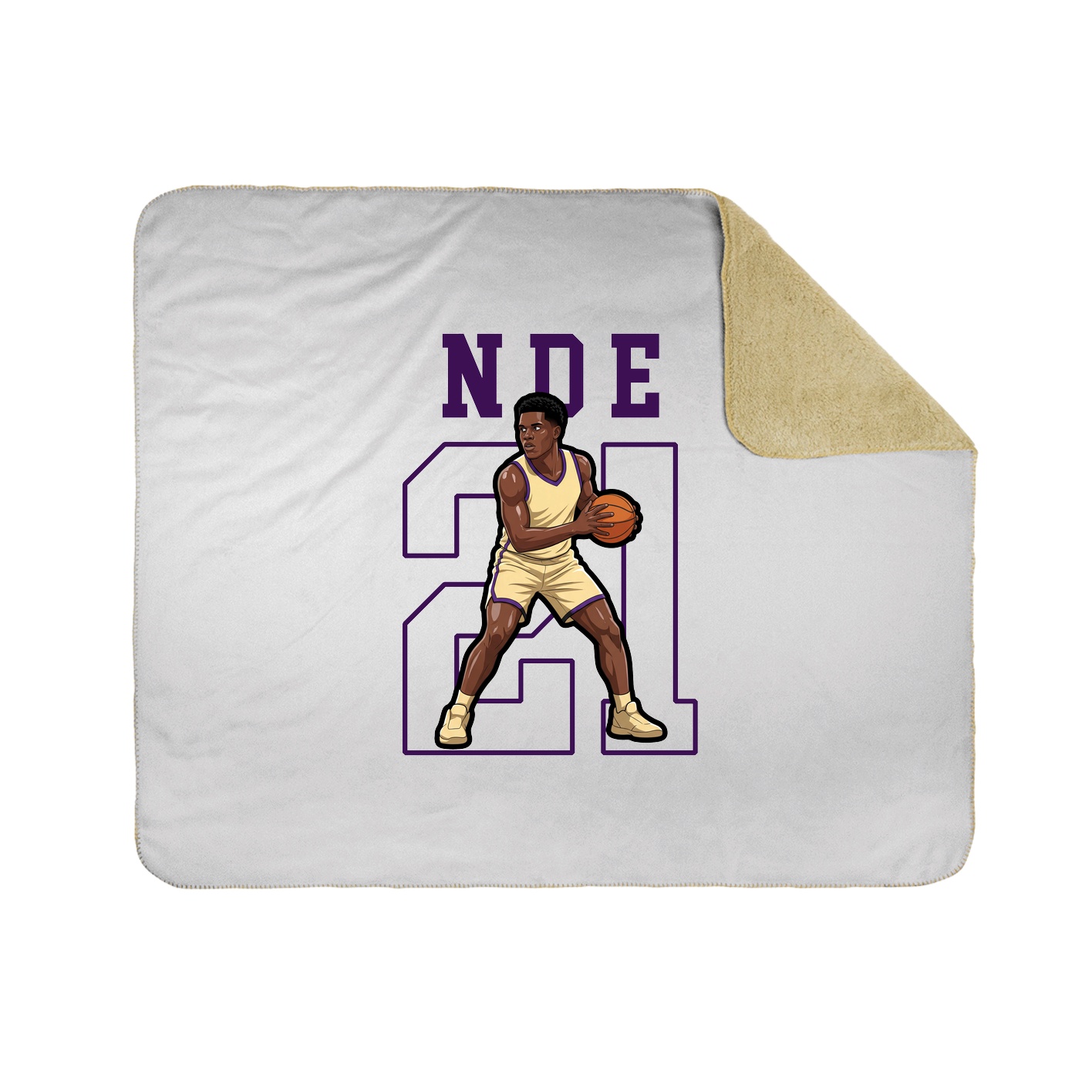50x60 Sherpa Lined Throw Blanket