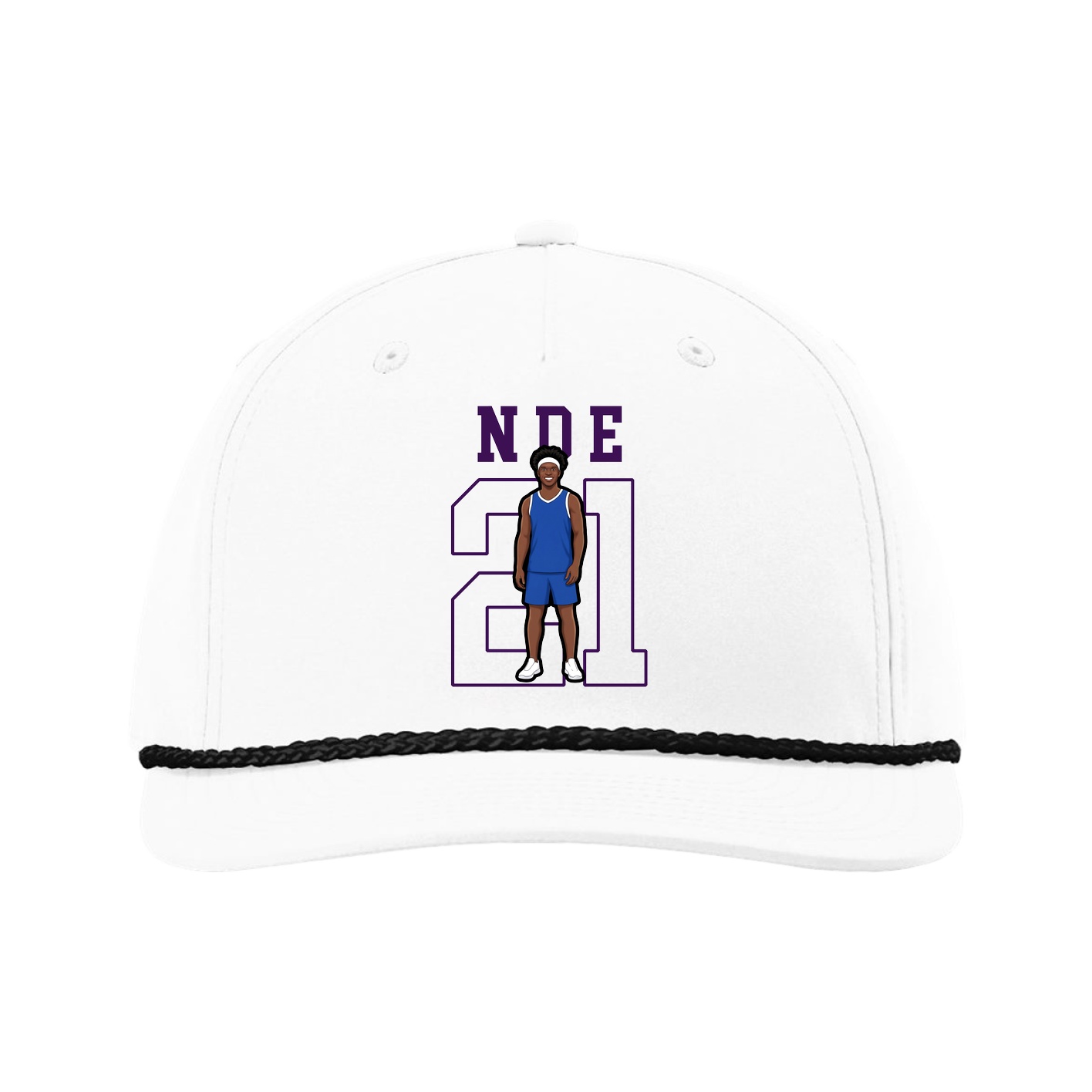 Five-Panel Classic Rope Cap — Shirsey in White