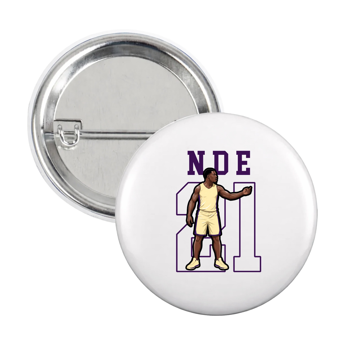 Game Day Button — Shirsey in White