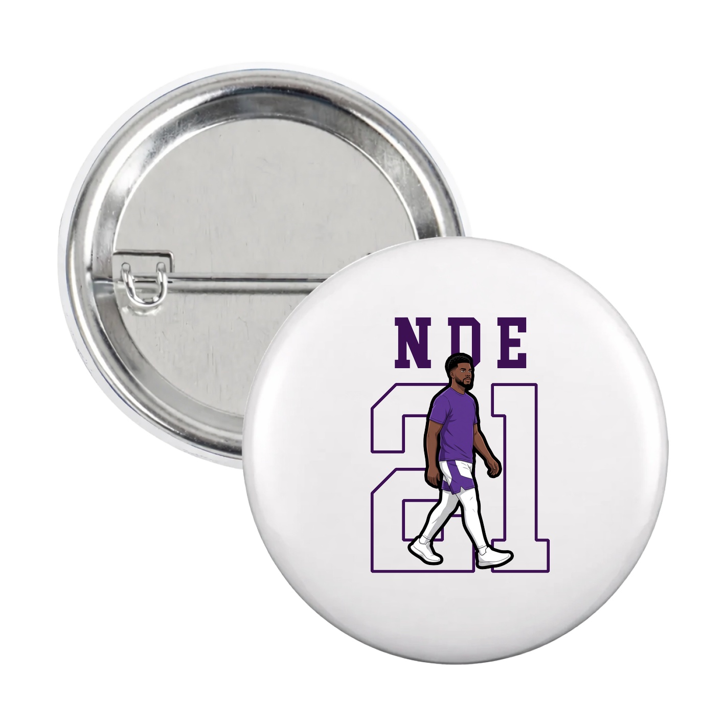 Game Day Button — Shirsey in White