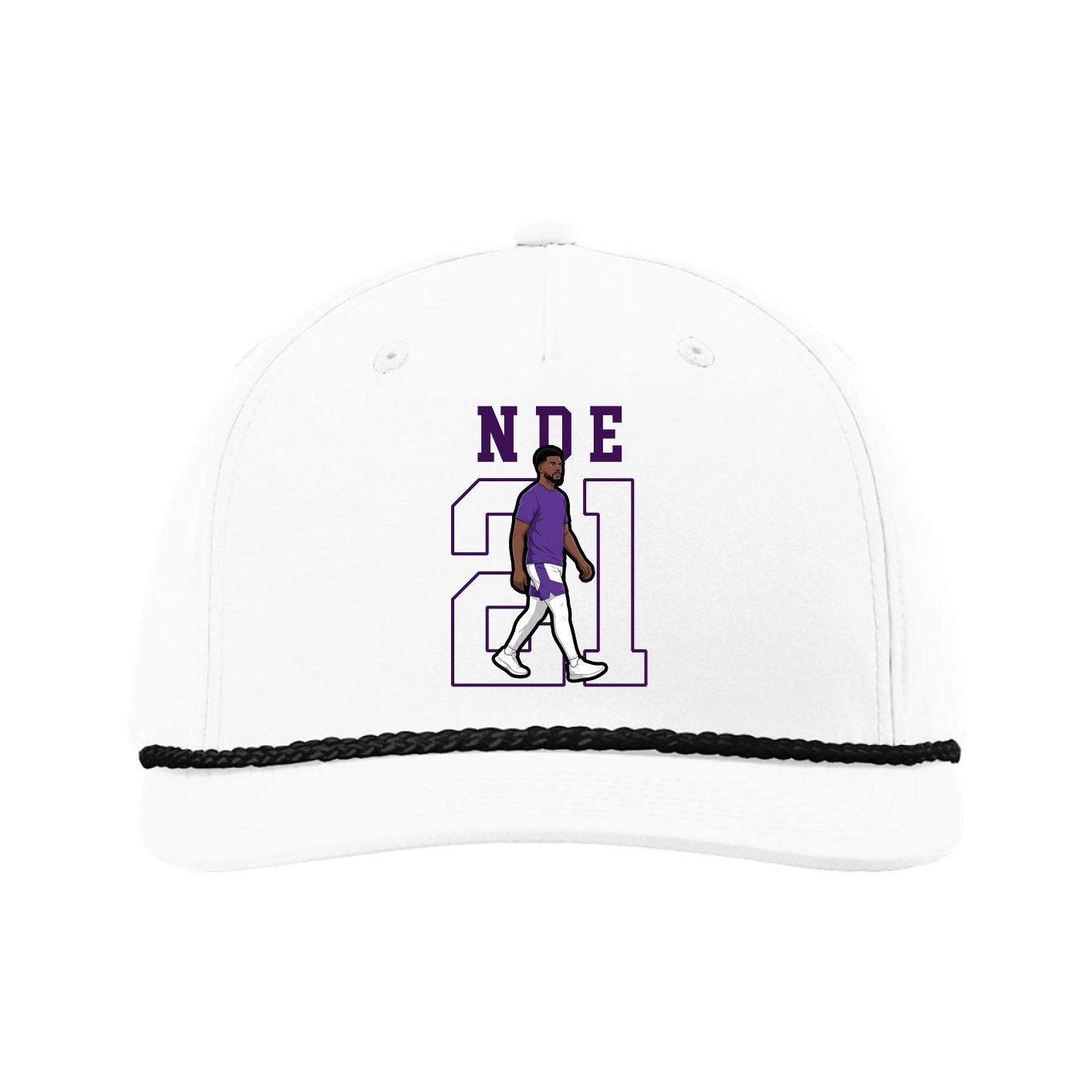Five-Panel Classic Rope Cap — Shirsey in White