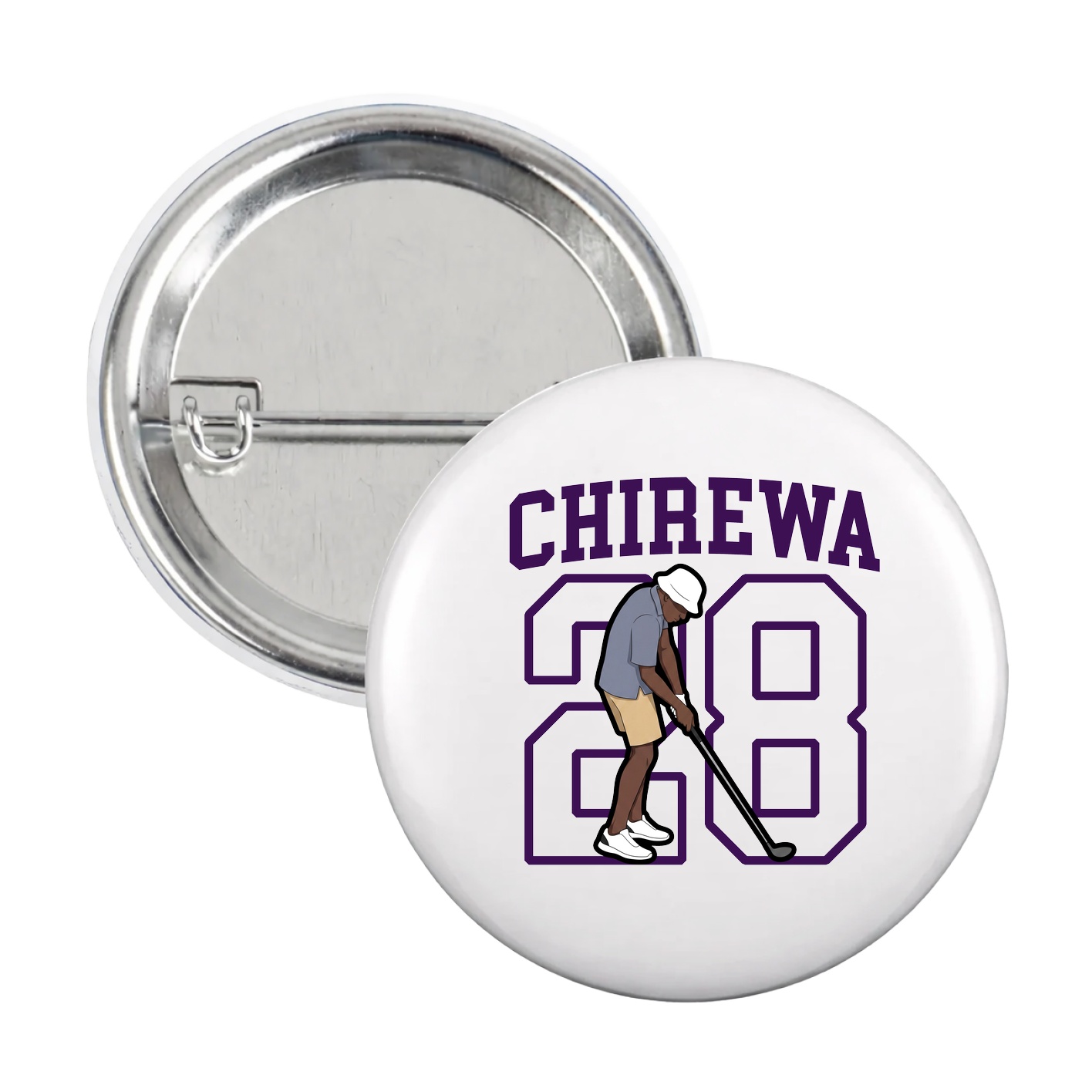 Game Day Button — Shirsey in White