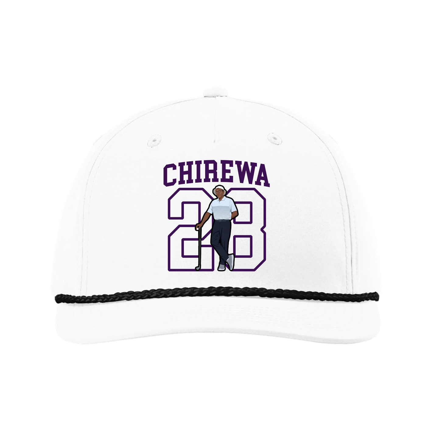 Five-Panel Classic Rope Cap — Shirsey in White