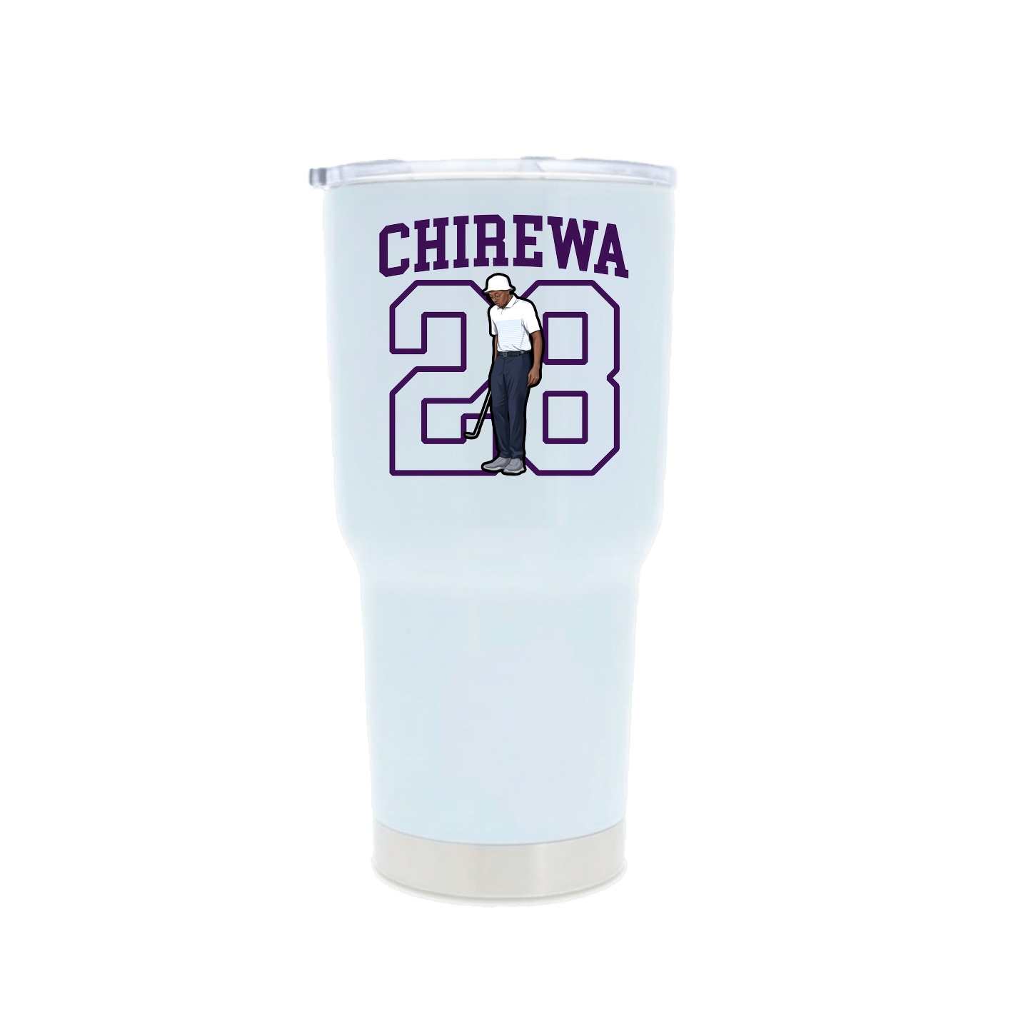 30oz Stainless Steel Tumbler — Shirsey in White