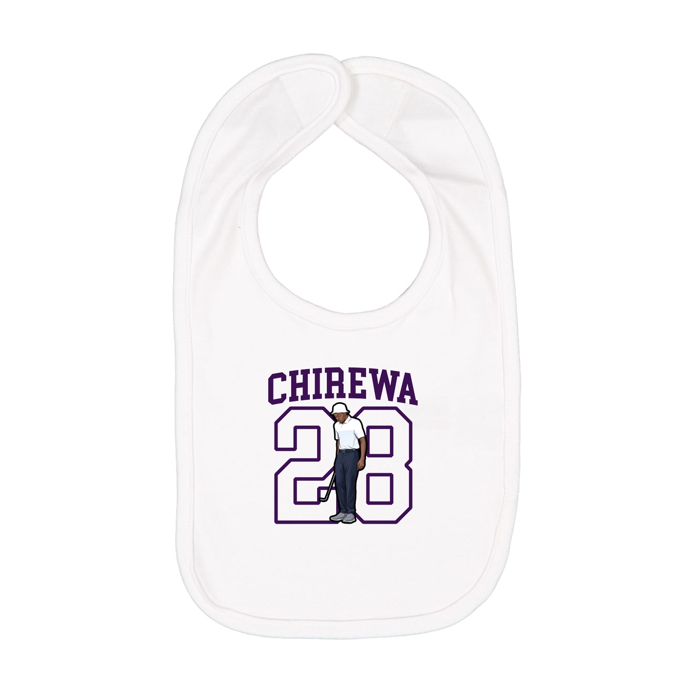 Infant Bib — Shirsey in White