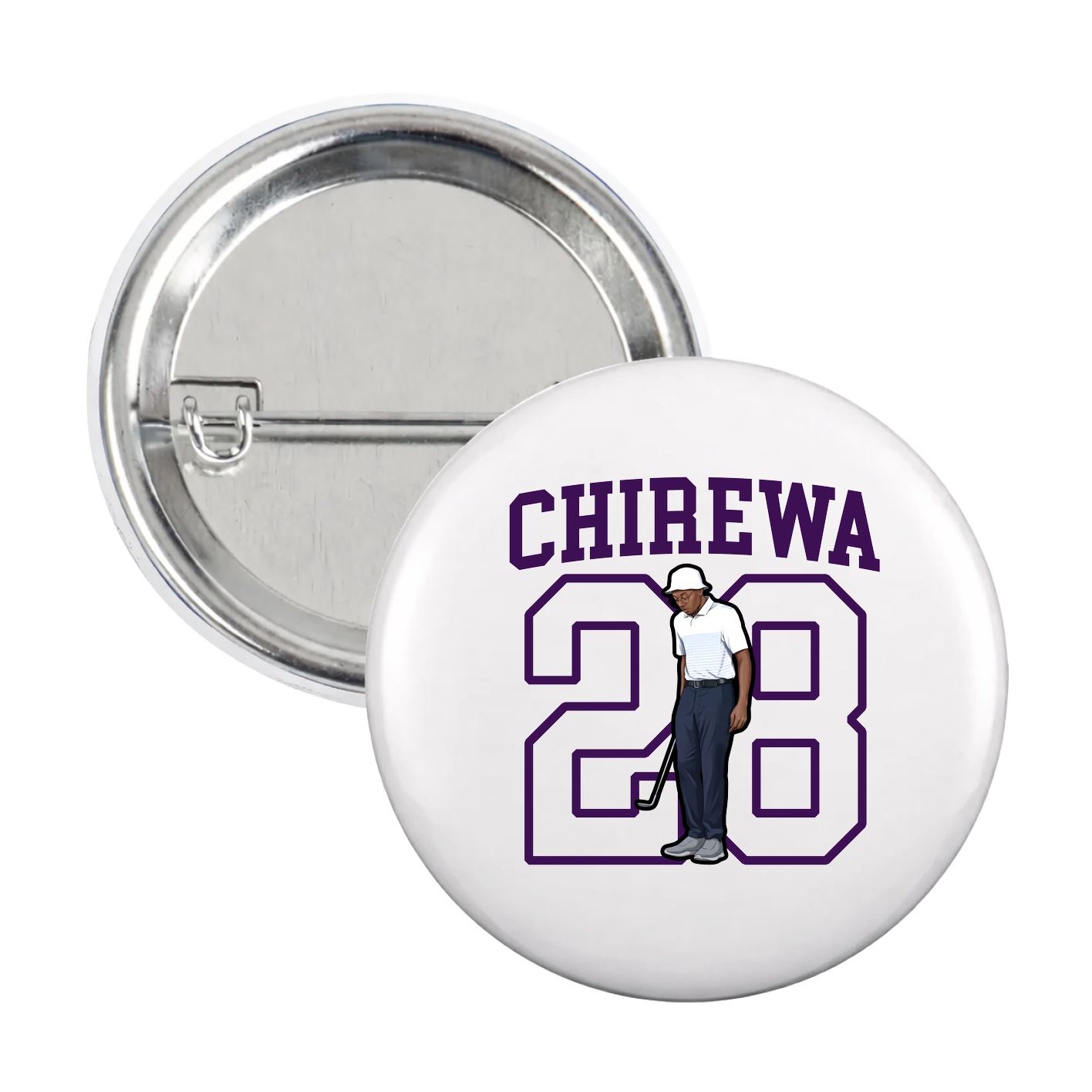 Game Day Button — Shirsey in White
