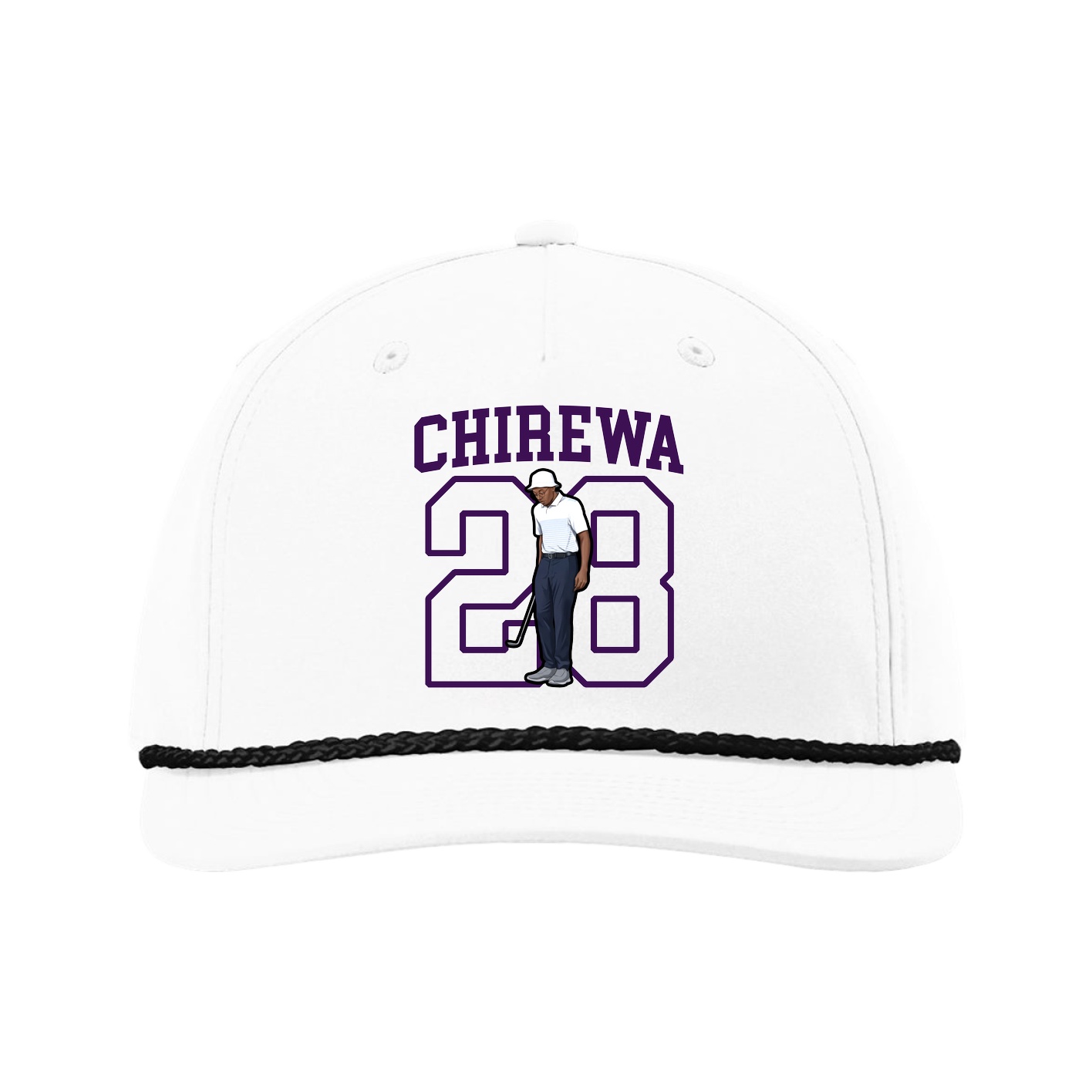 Five-Panel Classic Rope Cap — Shirsey in White