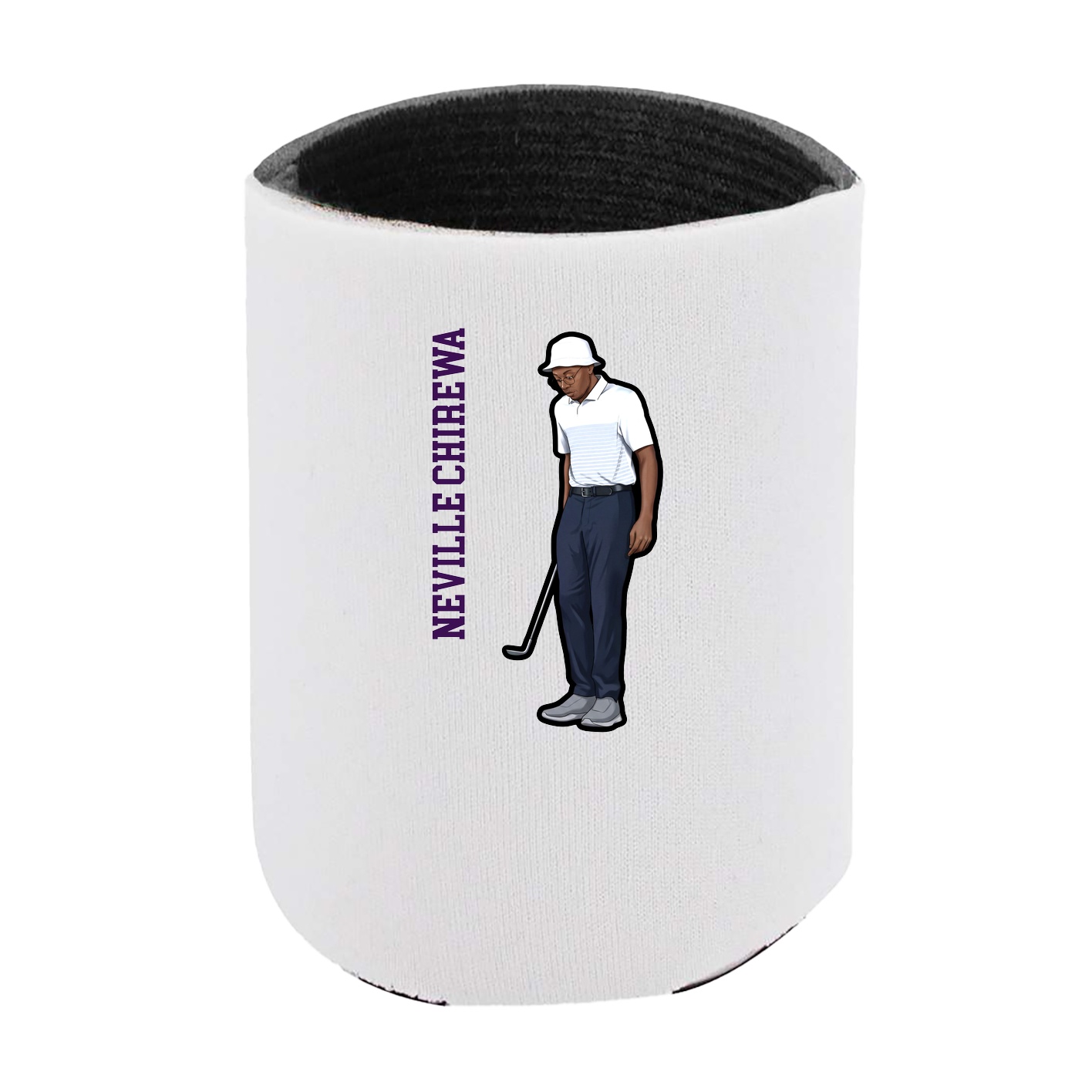 Can Holder — Name Vertical in White