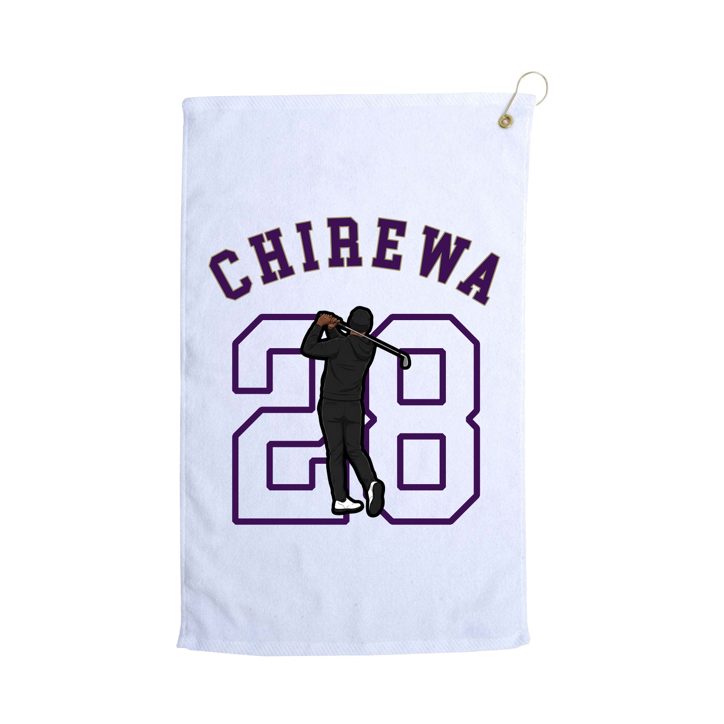 Golf Towel — Shirsey Arch in White
