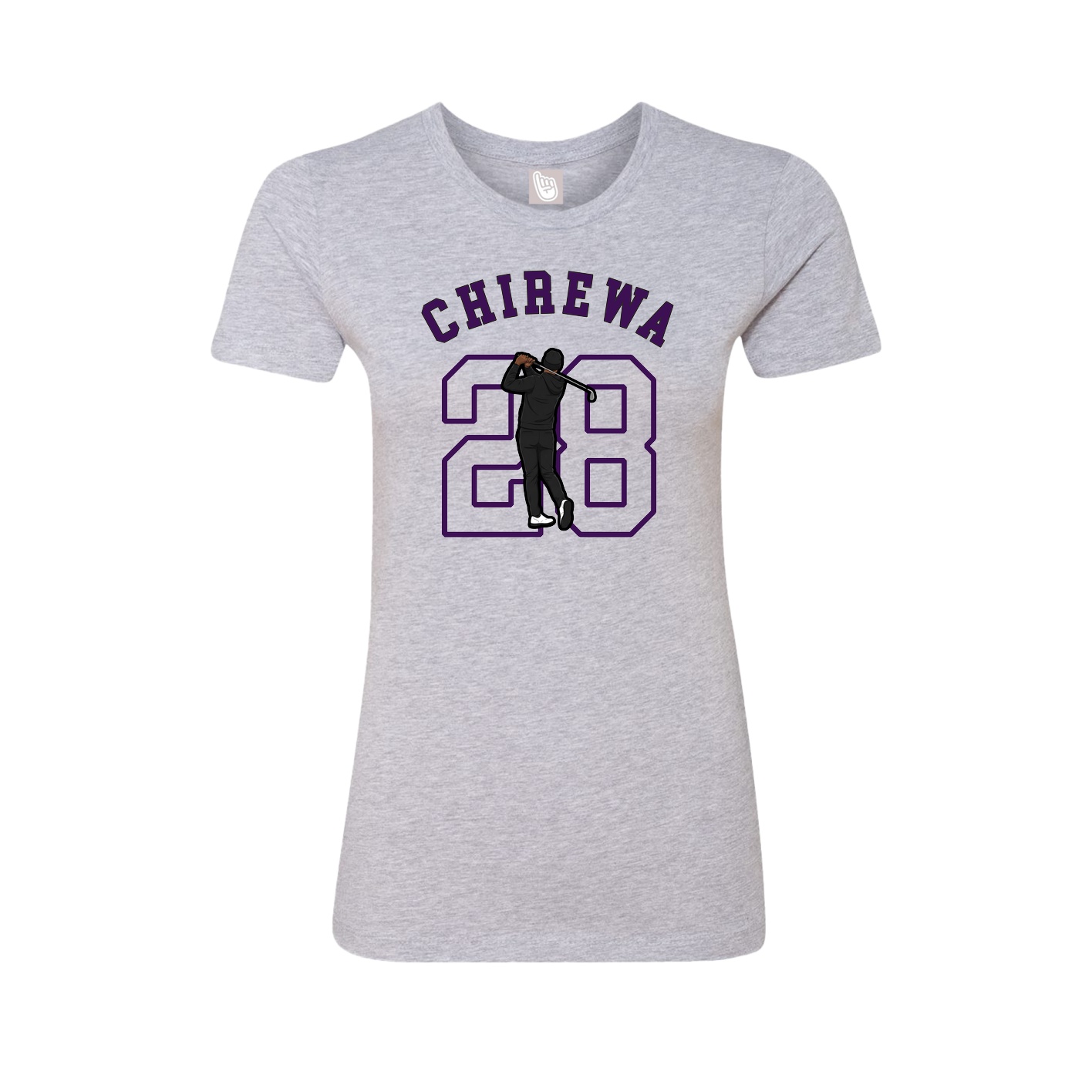 Fitted Women's Tee — Shirsey Arch in Grey