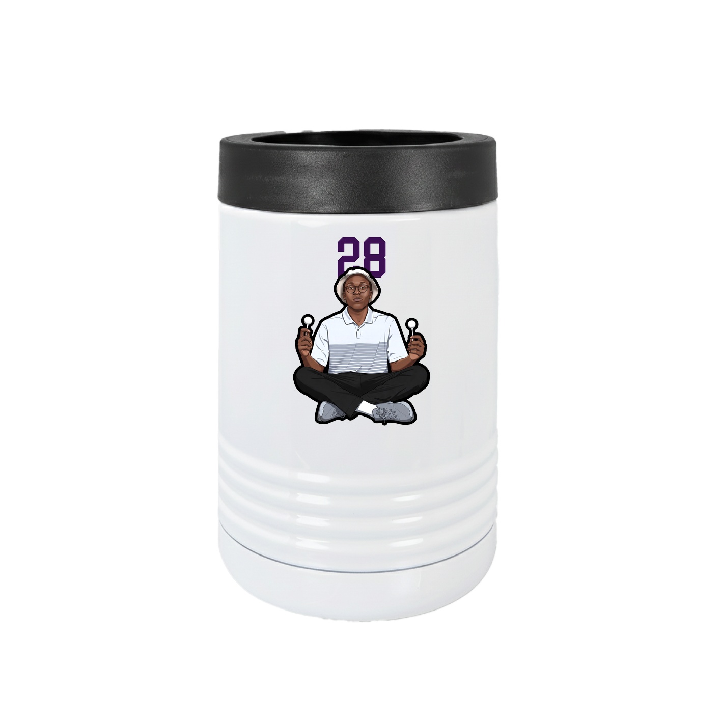 Beverage Holder — Number Top in White