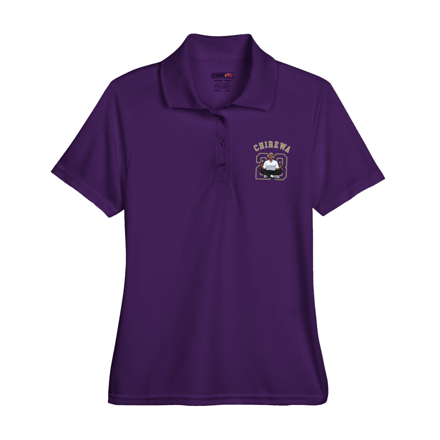 Womens Performance Polo — Shirsey Arch in Purple