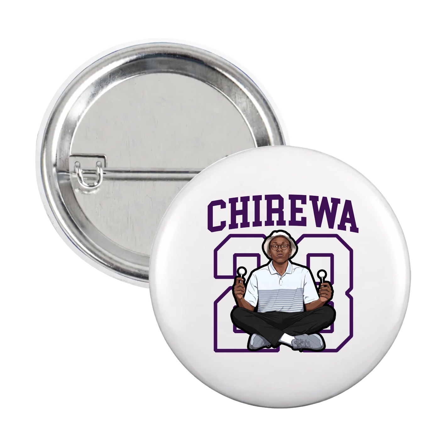 Game Day Button — Shirsey in White