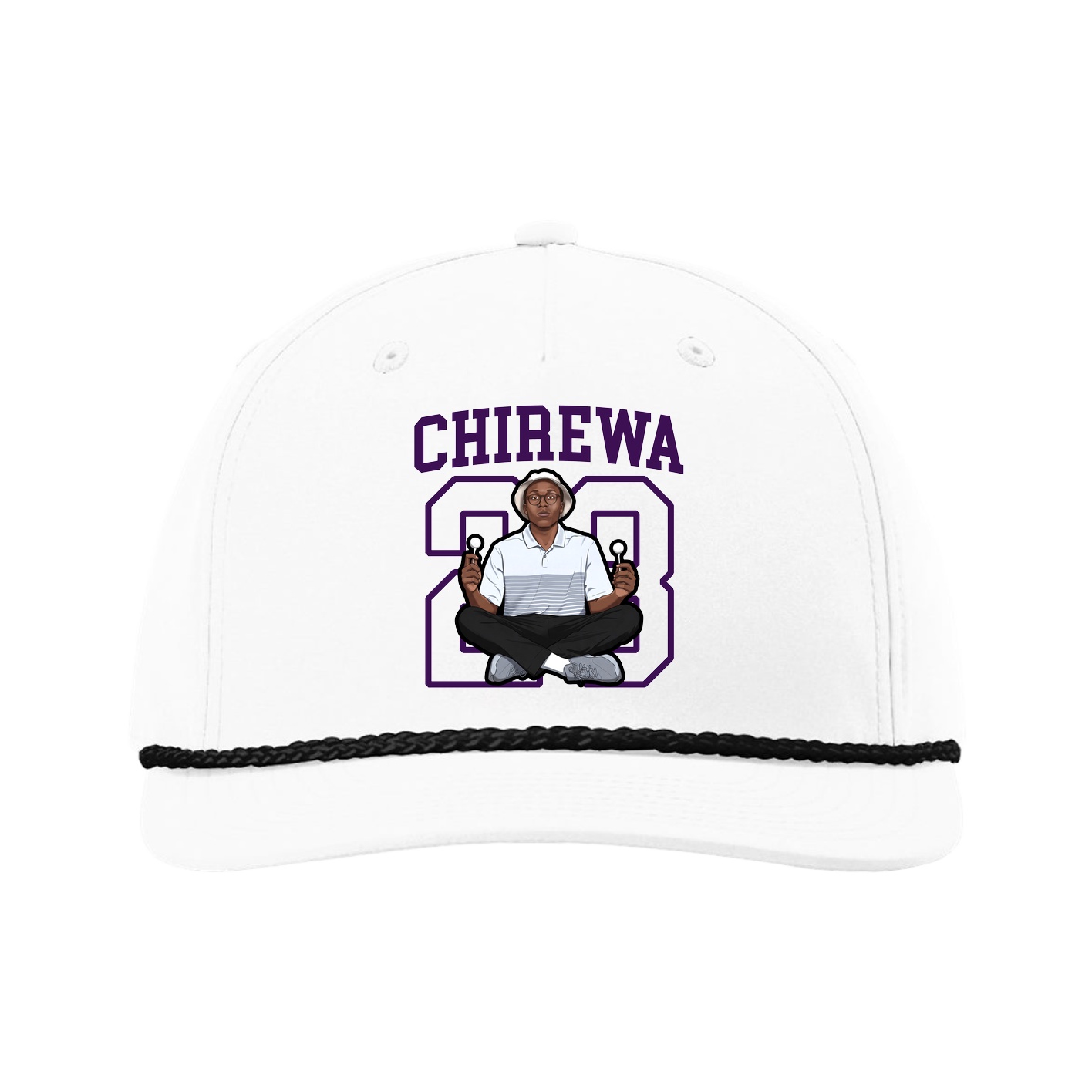 Five-Panel Classic Rope Cap — Shirsey in White