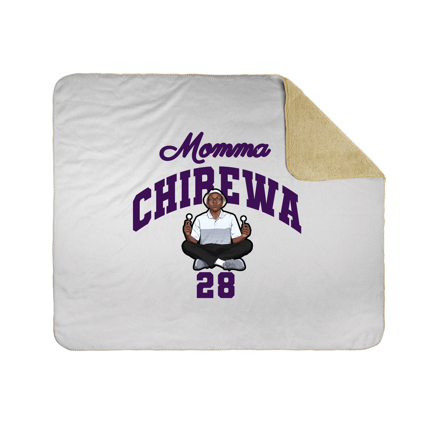Throw Blanket — Mothers Day Arch in White