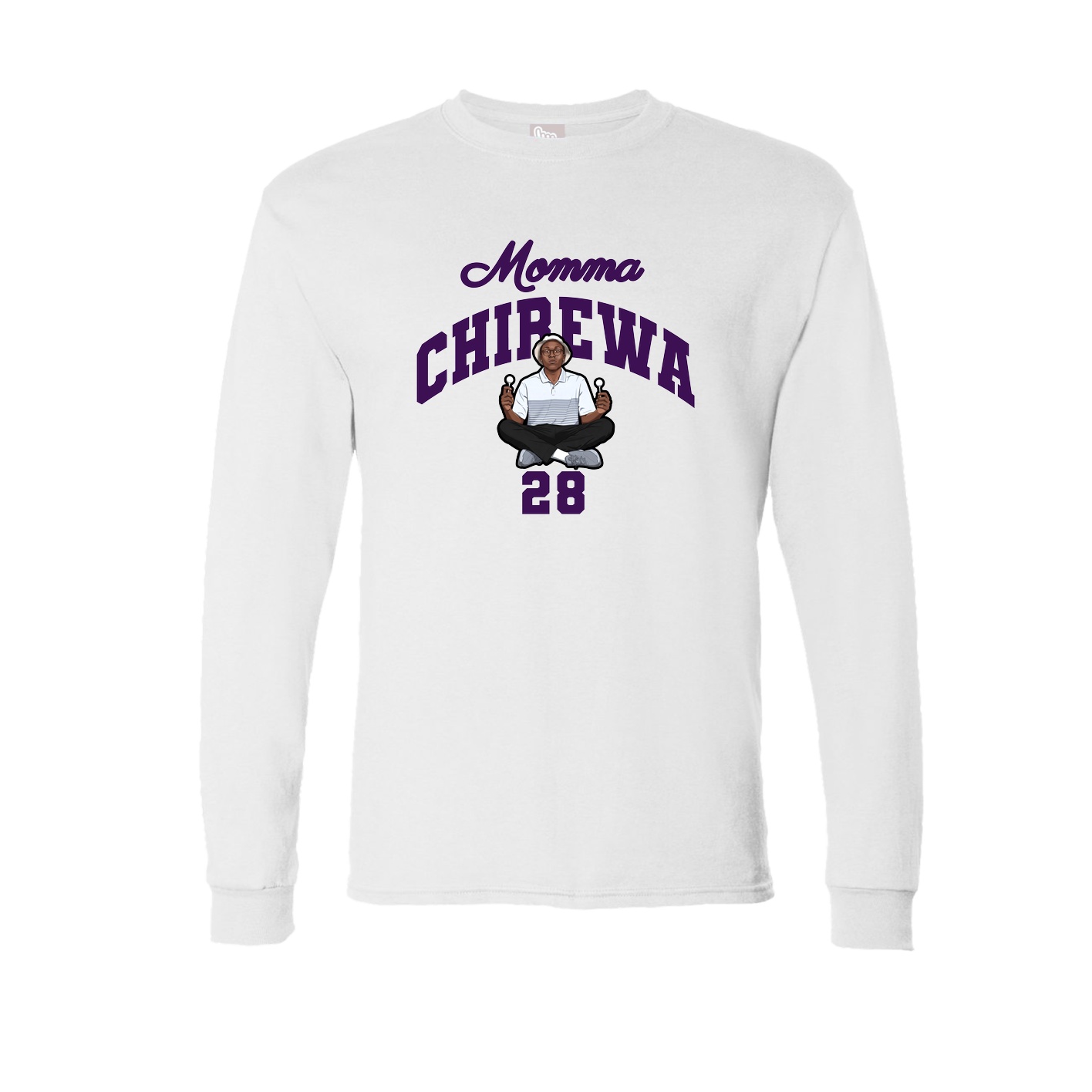 Long Sleeve Tee — Mothers Day Arch in White