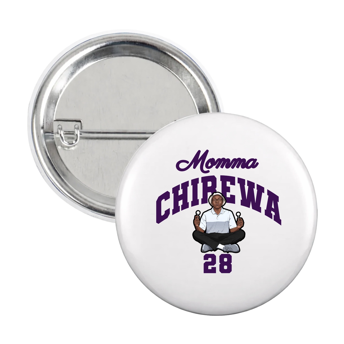Game Day Button — Mothers Day Arch in White