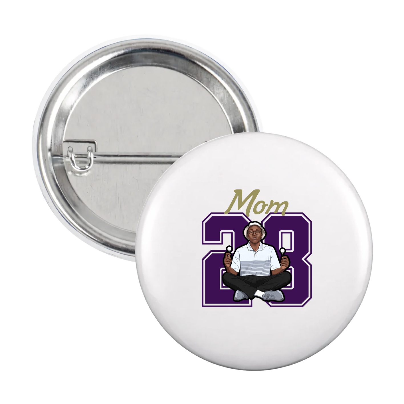 Game Day Button — Mothers Day Shirsey in White
