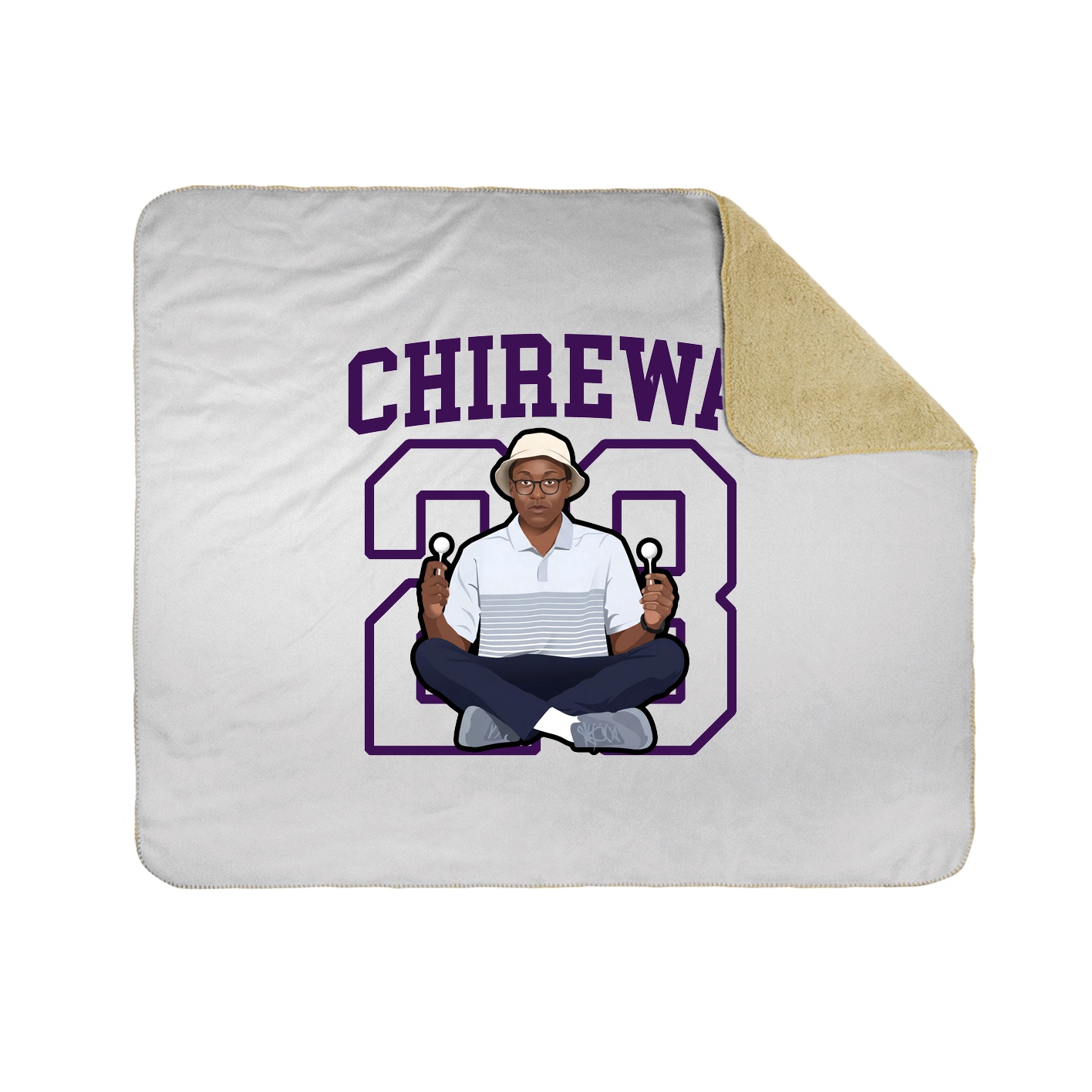 Throw Blanket — Shirsey in White
