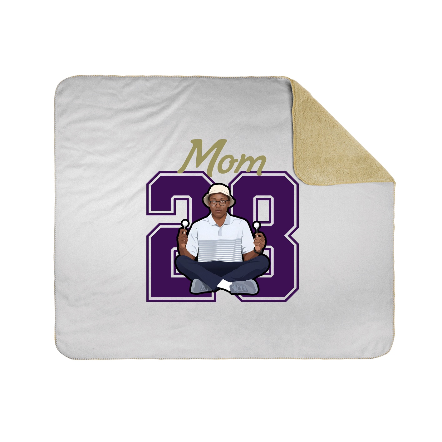 Throw Blanket — Mothers Day Shirsey in White