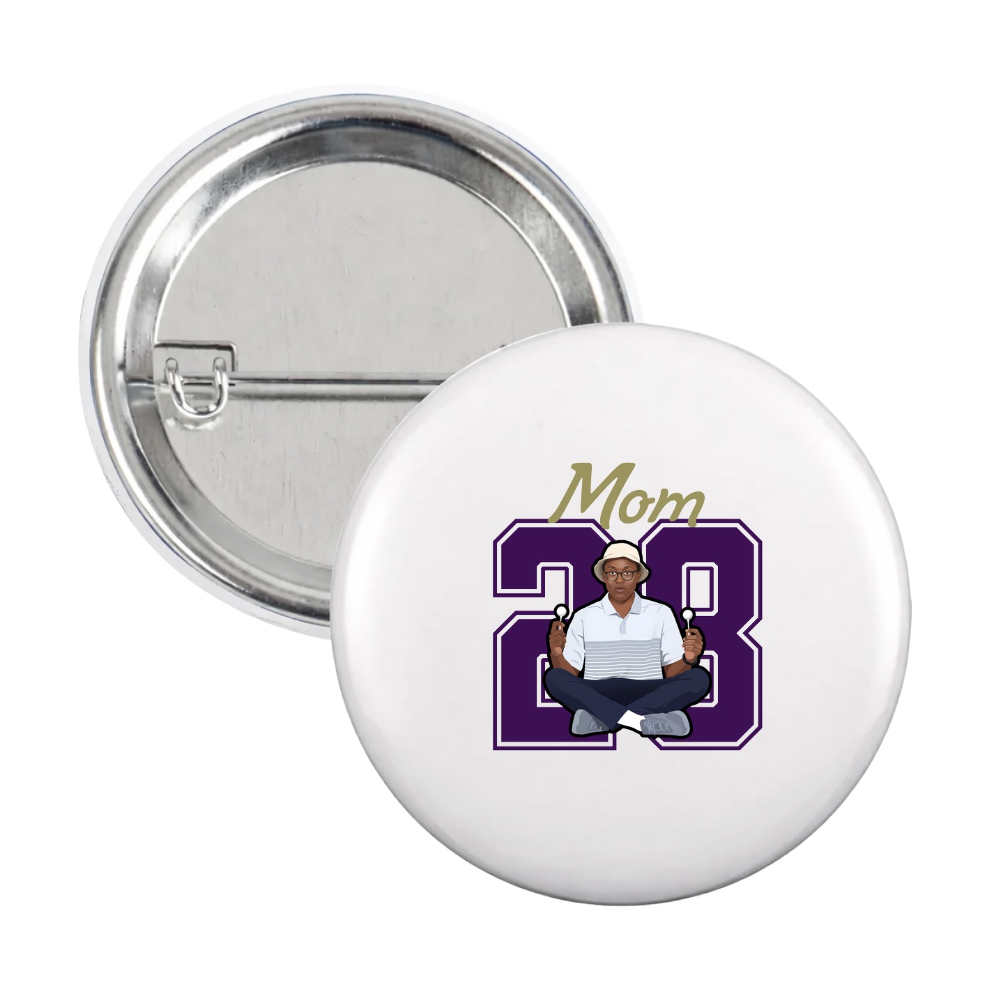 Game Day Button — Mothers Day Shirsey in White