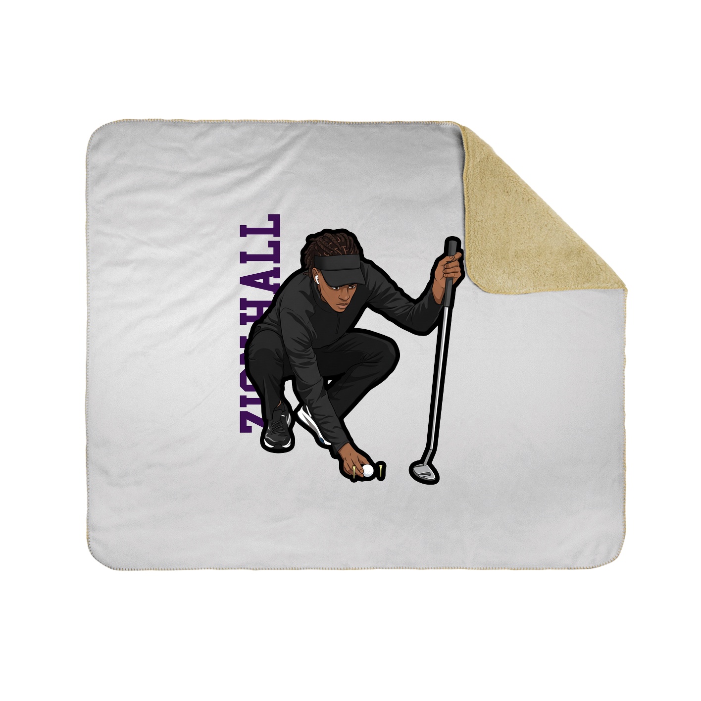 50x60 Sherpa Lined Throw Blanket
