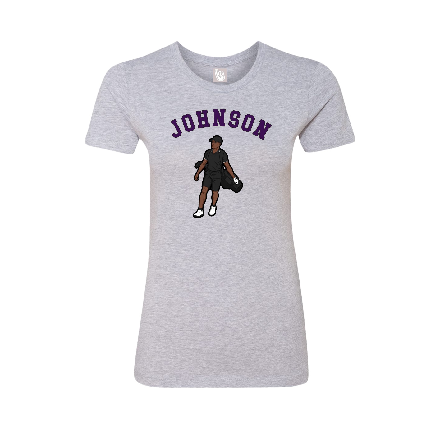 Fitted Women's Tee — Shirsey Arch in Grey