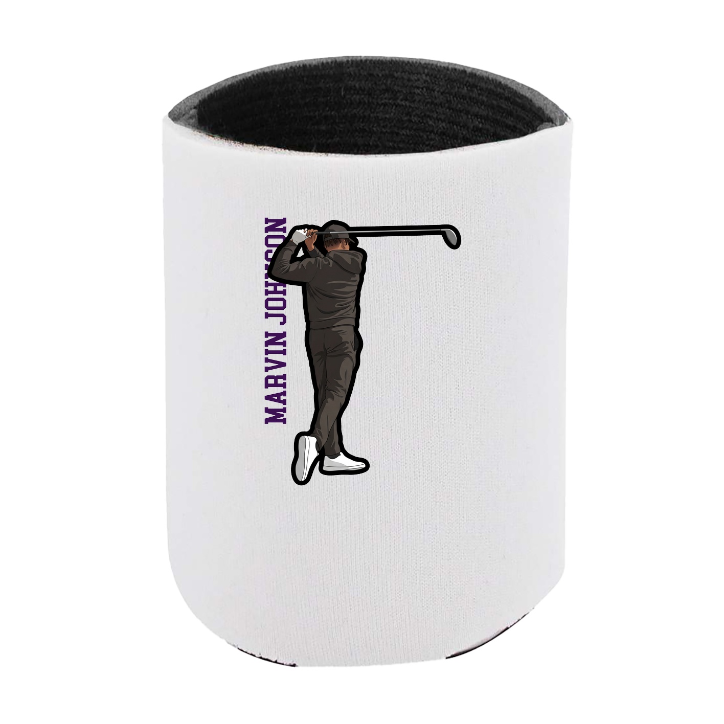 Can Holder — Name Vertical in White