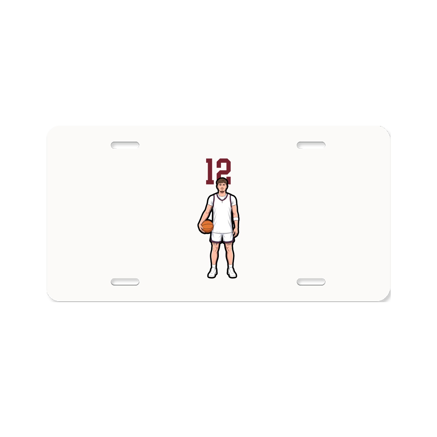 License Plate — Number Top in Classic