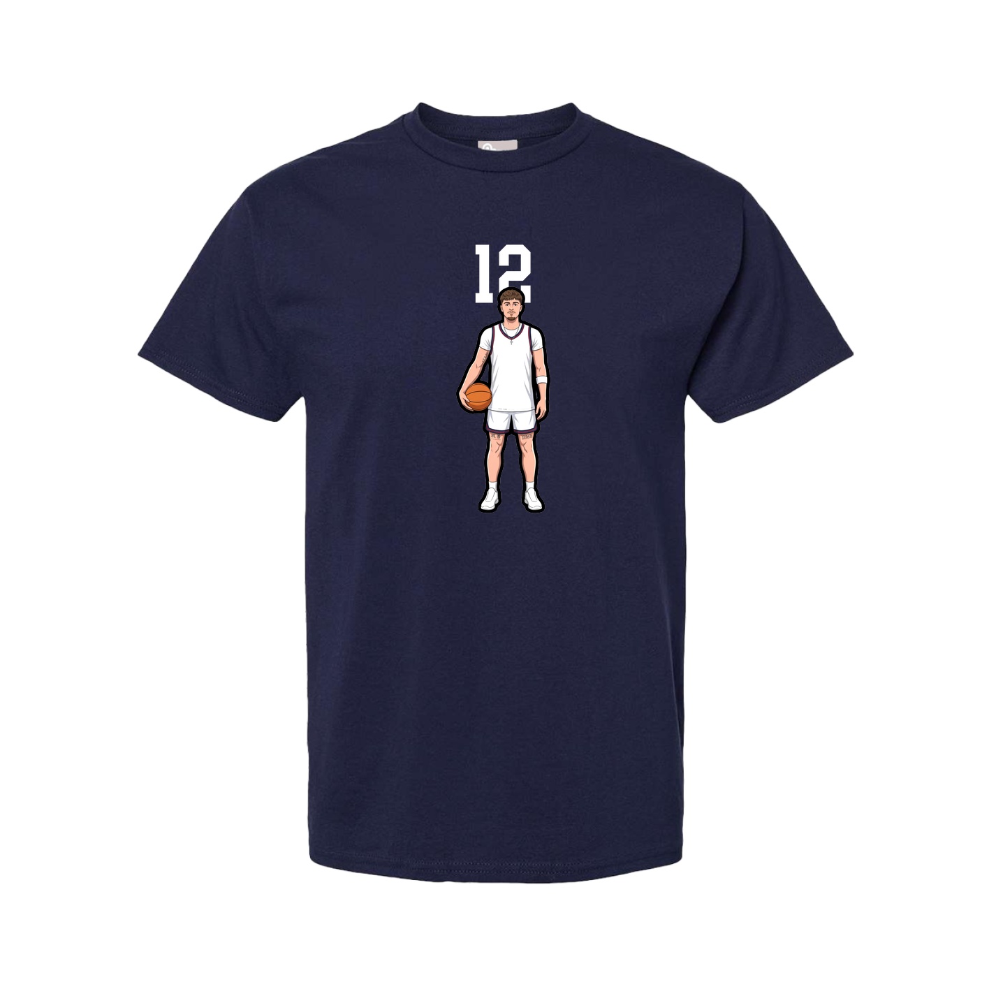 Youth Tee — Number Top in Navy