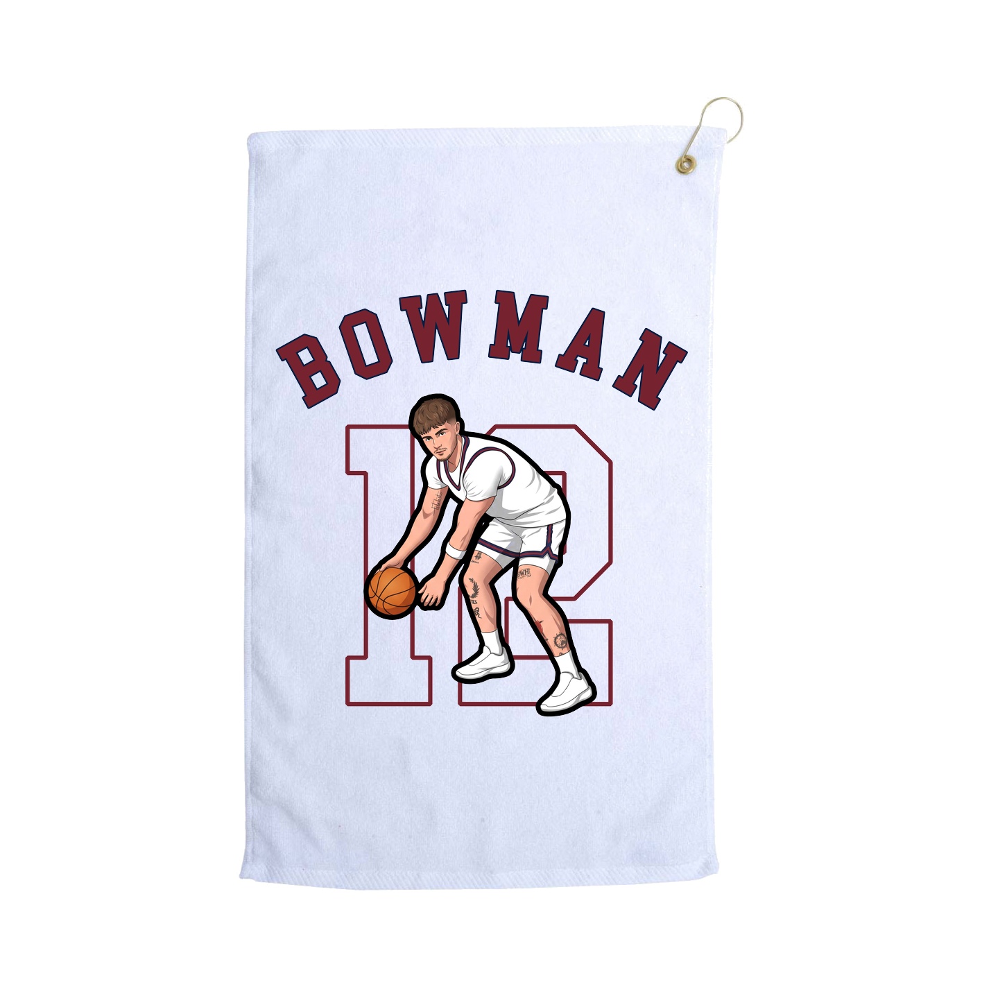 Golf Towel — Shirsey Arch in White