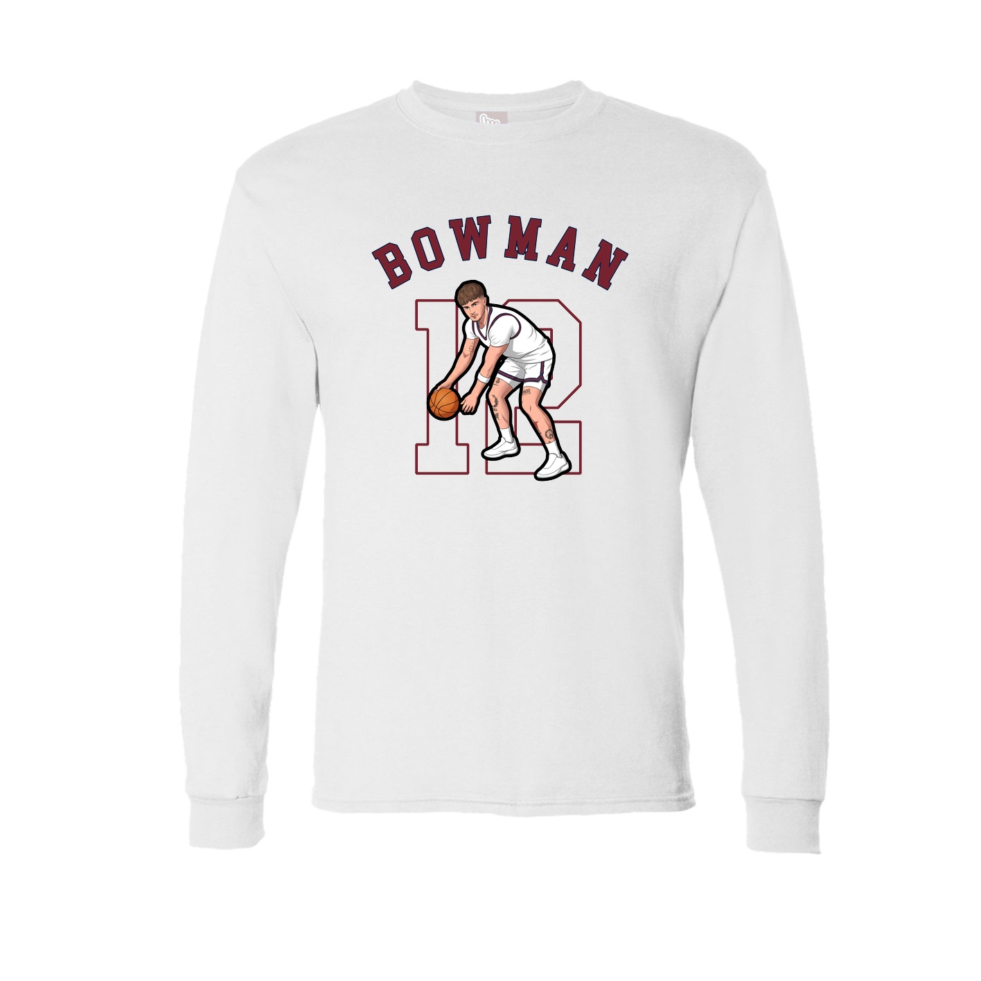 Long Sleeve Tee — Shirsey Arch in White