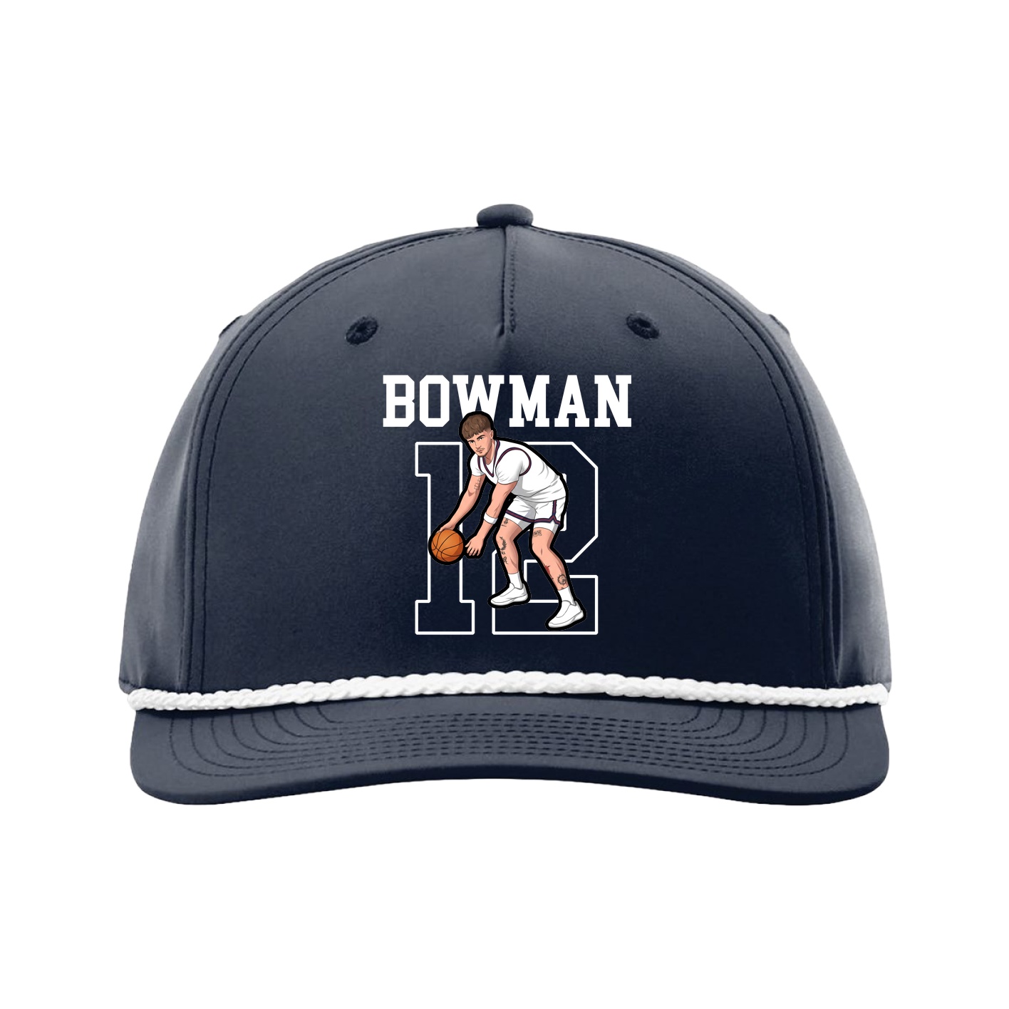 Five-Panel Classic Rope Cap — Shirsey in Navy