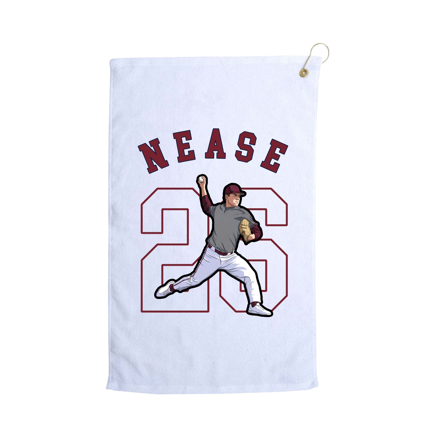 Golf Towel — Shirsey Arch in White