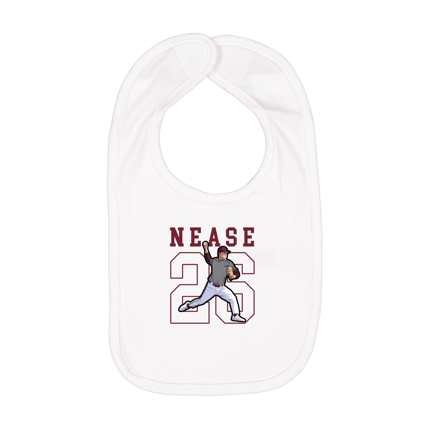 Infant Bib — Shirsey in White