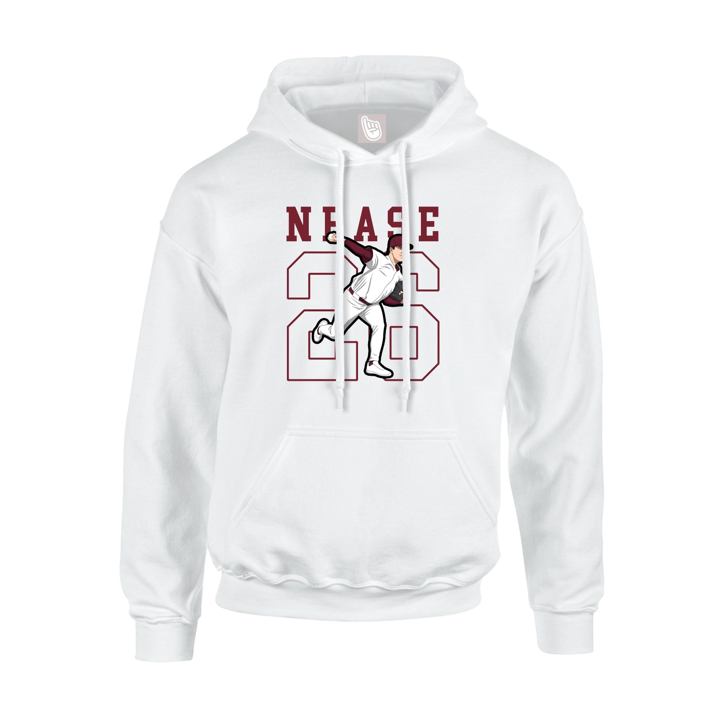 Hoodie — Shirsey in White