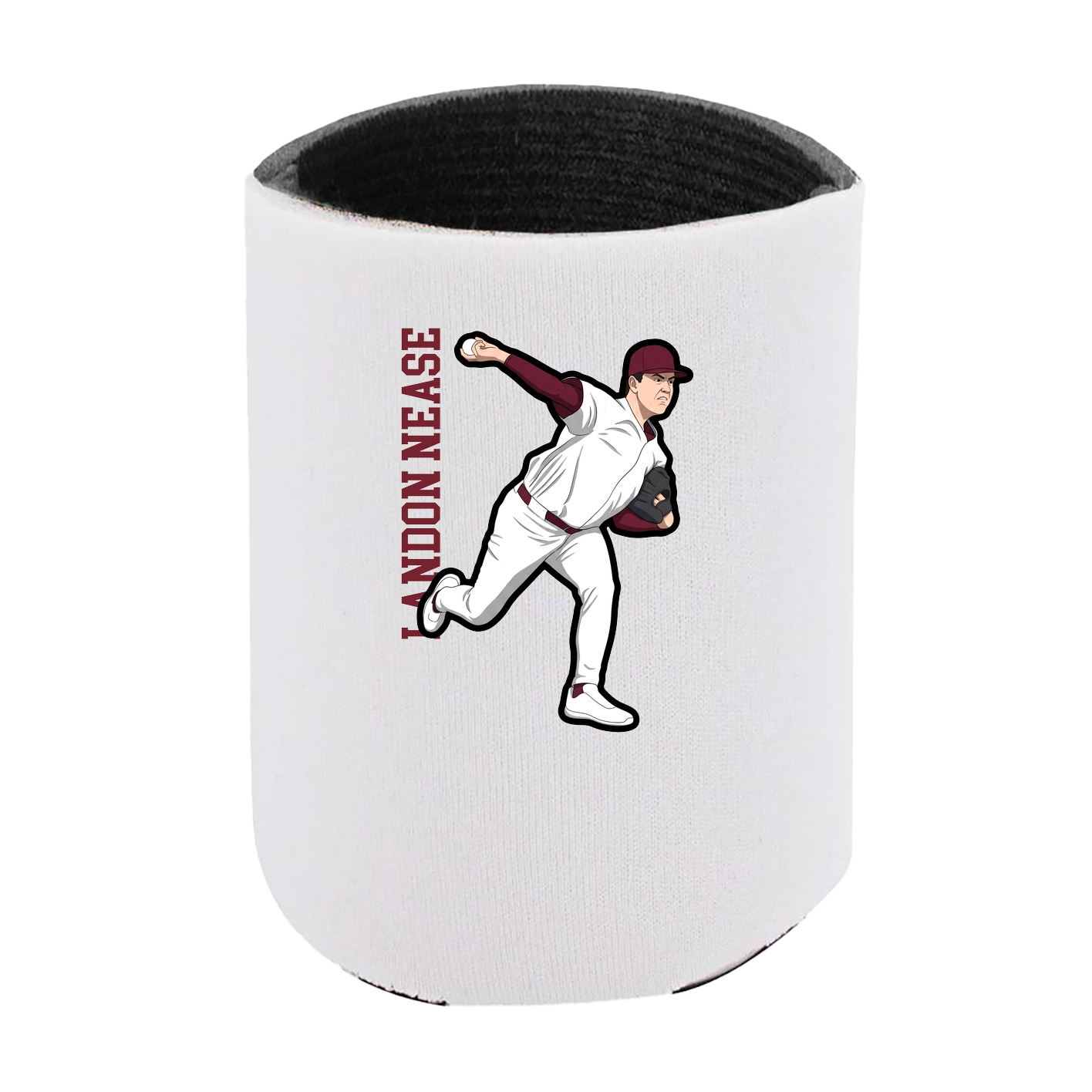 Can Holder — Name Vertical in White