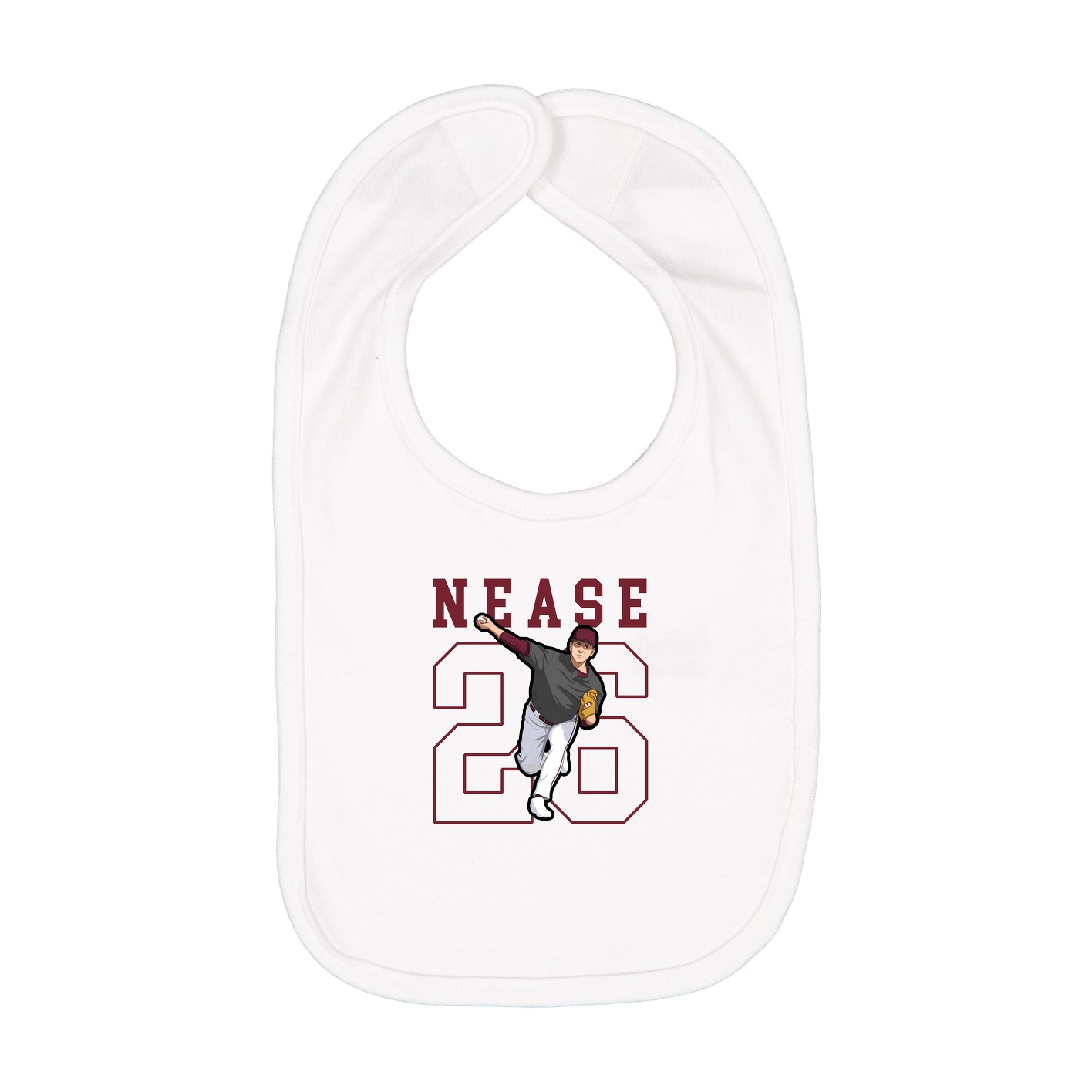 Infant Bib — Shirsey in White