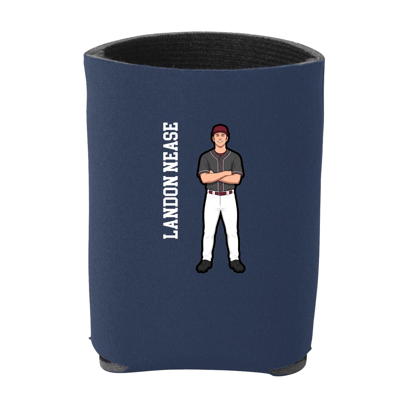 Can Holder — Name Vertical in Navy