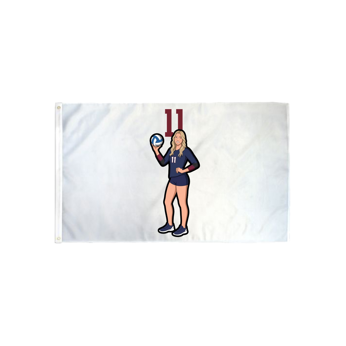 3x5 Flag — Number Top in Classic