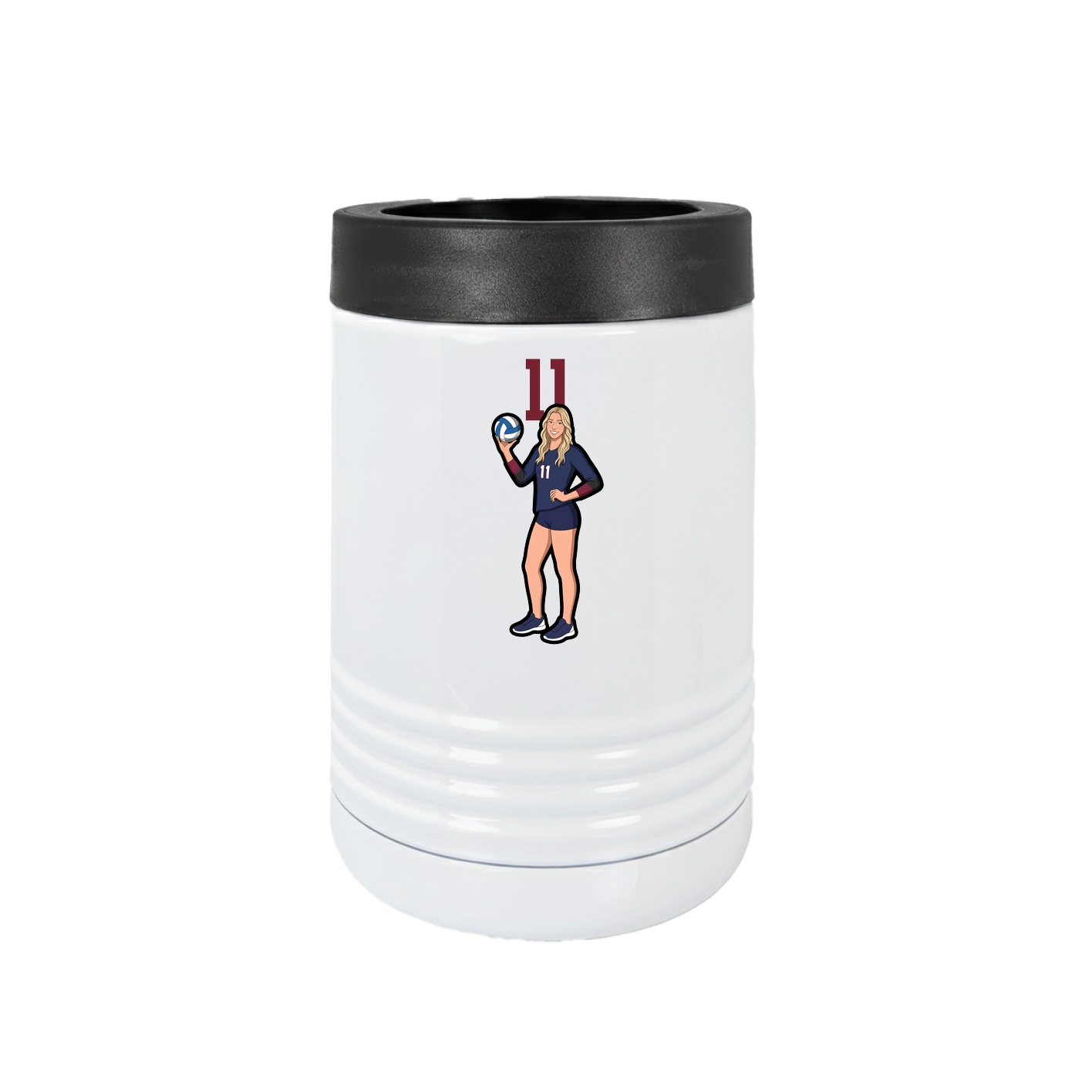 Beverage Holder — Number Top in White